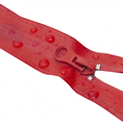 Молния водонепроницаемая PVC Т-7, 20 см, неразъемная, цвет (820)-красный - купить в Петрозаводске. Цена: 21.56 руб.