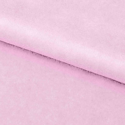 Велюр JS LIGHT 1, 220 гр/м2, шир.150 см, (3,3 м/кг), цвет бл.розовый - купить в Петрозаводске. Цена 1 055.34 руб.