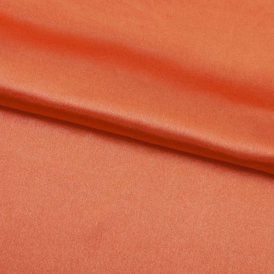 Поли креп-сатин 18-1445, 120 гр/м2, шир.150см, цвет оранжевый - купить в Петрозаводске. Цена 155.57 руб.