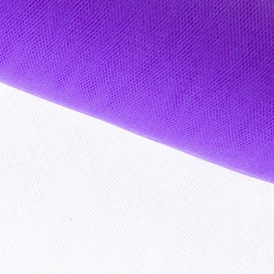Фатин блестящий 16-85, 12 гр/м2, шир.300см, цвет фиолетовый - купить в Петрозаводске. Цена 109.72 руб.