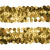 Тесьма с пайетками D16, шир. 30 мм/уп. 25+/-1 м, цвет золото - купить в Петрозаводске. Цена: 1 087.39 руб.