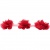 Тесьма плетеная "Рюш", упак. 9,14 м, цвет красный - купить в Петрозаводске. Цена: 46.82 руб.