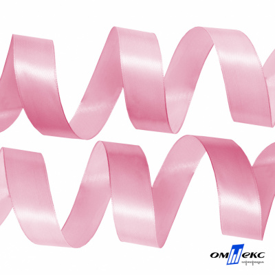 050-нежно-розовый Лента атласная упаковочная (В) 85+/-5гр/м2, шир.25 мм (1/2), 25+/-1 м - купить в Петрозаводске. Цена: 53.96 руб.