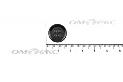51400/15 мм (4 пр) черные пуговицы - купить в Петрозаводске. Цена: 0.67 руб.