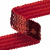 Тесьма с пайетками 3, шир. 20 мм/уп. 25+/-1 м, цвет красный - купить в Петрозаводске. Цена: 778.19 руб.