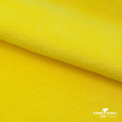 Флис DTY 14-0760, 240 г/м2, шир. 150 см, цвет яркий желтый - купить в Петрозаводске. Цена 640.46 руб.