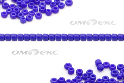 Бисер (ОS) 11/0 ( упак.100 гр) цв.48 - синий - купить в Петрозаводске. Цена: 48 руб.
