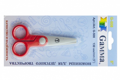Ножницы G-508 детские 130 мм - купить в Петрозаводске. Цена: 118.32 руб.