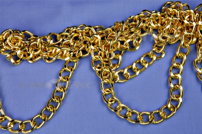 Цепь металл декоративная №11 (17*13) золото (10+/-1 м)  - купить в Петрозаводске. Цена: 1 341.87 руб.