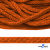 Шнур плетеный d-6 мм, 70% хлопок 30% полиэстер, уп.90+/-1 м, цв.1066-апельсин - купить в Петрозаводске. Цена: 588 руб.
