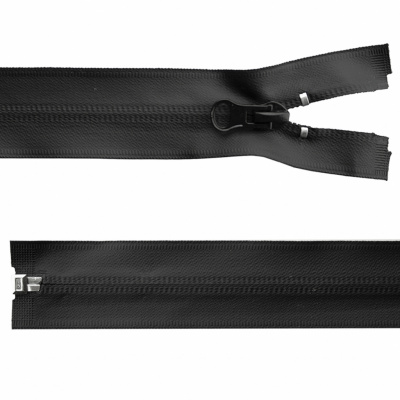 Молния водонепроницаемая PVC Т-7, 100 см, разъемная, цвет чёрный - купить в Петрозаводске. Цена: 61.89 руб.