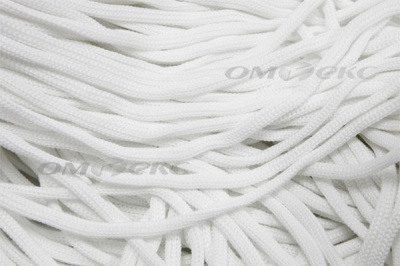 Шнур Т-02 (4с2) мелкое плетение 4мм 100 м белый - купить в Петрозаводске. Цена: 2.50 руб.