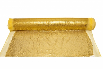 Сетка с пайетками №6, 188 гр/м2, шир.130см, цвет золото - купить в Петрозаводске. Цена 371.02 руб.