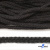 Шнур плетеный d-6 мм круглый, 70% хлопок 30% полиэстер, уп.90+/-1 м, цв.1078-черный - купить в Петрозаводске. Цена: 588 руб.