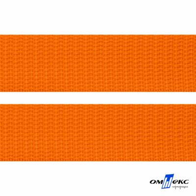 Оранжевый - цв.523 - Текстильная лента-стропа 550 гр/м2 ,100% пэ шир.50 мм (боб.50+/-1 м) - купить в Петрозаводске. Цена: 797.67 руб.