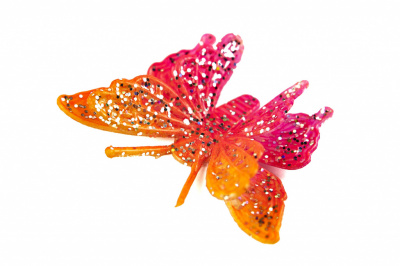 Бабочка декоративная пластиковая #10 - купить в Петрозаводске. Цена: 7.09 руб.