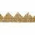 Тесьма металлизированная 0384-0240, шир. 40 мм/уп. 25+/-1 м, цвет золото - купить в Петрозаводске. Цена: 490.74 руб.