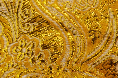 Ткань костюмная жаккард №12, 140 гр/м2, шир.150см, цвет жёлтый - купить в Петрозаводске. Цена 383.29 руб.