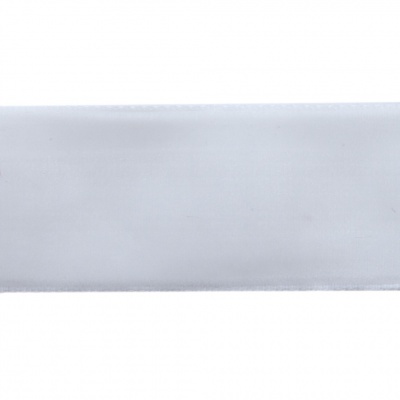 Лента бархатная нейлон, шир.25 мм, (упак. 45,7м), цв.01-белый - купить в Петрозаводске. Цена: 981.09 руб.
