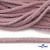 Шнур плетеный d-6 мм круглый, 70% хлопок 30% полиэстер, уп.90+/-1 м, цв.1087-розовый - купить в Петрозаводске. Цена: 588 руб.