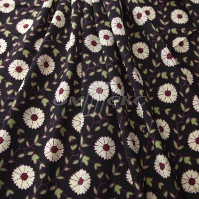 Плательная ткань "Фламенко" 10.1, 80 гр/м2, шир.150 см, принт растительный - купить в Петрозаводске. Цена 243.96 руб.