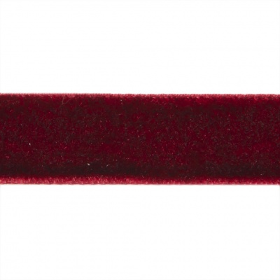 Лента бархатная нейлон, шир.12 мм, (упак. 45,7м), цв.240-бордо - купить в Петрозаводске. Цена: 392 руб.