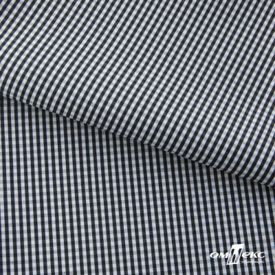 Ткань сорочечная Клетка Виши, 115 г/м2, 58% пэ,42% хл, шир.150 см, цв.6-черный, (арт.111) - купить в Петрозаводске. Цена 309.82 руб.