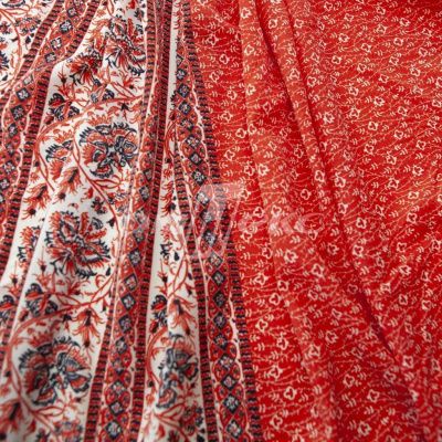 Плательная ткань "Фламенко" 24.1, 80 гр/м2, шир.150 см, принт этнический - купить в Петрозаводске. Цена 241.49 руб.