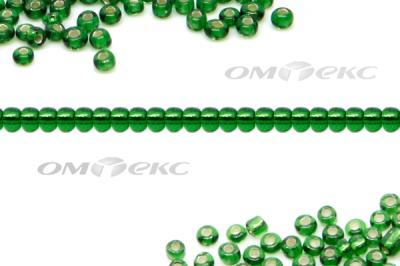 Бисер (SL) 11/0 ( упак.100 гр) цв.27В - зелёный - купить в Петрозаводске. Цена: 53.34 руб.