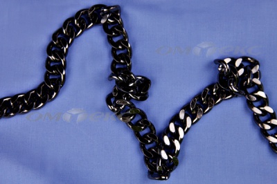 Цепь металл декоративная №9 (13,5*16,5) черная (10+/-1 м)  - купить в Петрозаводске. Цена: 808.92 руб.