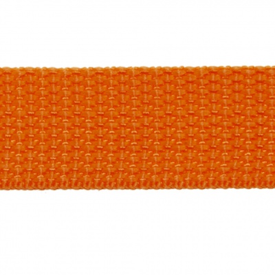 Стропа текстильная, шир. 25 мм (в нам. 50+/-1 ярд), цвет оранжевый - купить в Петрозаводске. Цена: 409.94 руб.