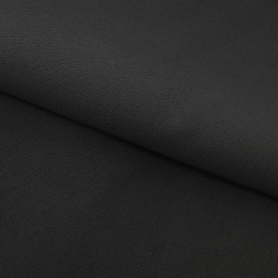 Костюмная ткань "Элис", 220 гр/м2, шир.150 см, цвет чёрный - купить в Петрозаводске. Цена 308 руб.