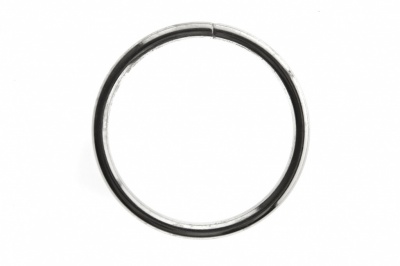 Кольцо металлическое №40 мм, цв.-никель - купить в Петрозаводске. Цена: 4.45 руб.