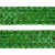 Тесьма с пайетками D4, шир. 35 мм/уп. 25+/-1 м, цвет зелёный - купить в Петрозаводске. Цена: 1 308.30 руб.