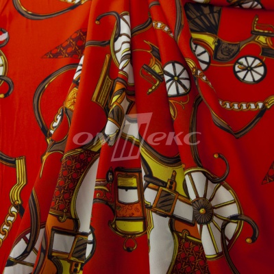 Плательная ткань "Фламенко" 16.1, 80 гр/м2, шир.150 см, принт этнический - купить в Петрозаводске. Цена 241.49 руб.
