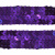 Тесьма с пайетками 12, шир. 20 мм/уп. 25+/-1 м, цвет фиолет - купить в Петрозаводске. Цена: 778.19 руб.