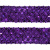 Тесьма с пайетками 12, шир. 35 мм/уп. 25+/-1 м, цвет фиолет - купить в Петрозаводске. Цена: 1 308.30 руб.