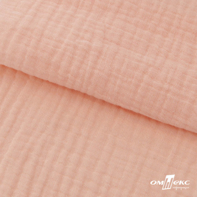 Ткань Муслин, 100% хлопок, 125 гр/м2, шир. 140 см #201 цв.(18)-розовый персик - купить в Петрозаводске. Цена 464.97 руб.