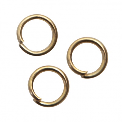 Кольцо  соединительное для бижутерии 5 мм, цв.-золото - купить в Петрозаводске. Цена: 0.44 руб.