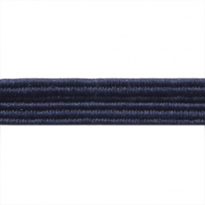 Резиновые нити с текстильным покрытием, шир. 6 мм ( упак.30 м/уп), цв.- 117-т.синий - купить в Петрозаводске. Цена: 152.05 руб.