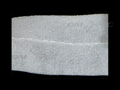 WS7225-прокладочная лента усиленная швом для подгиба 30мм-белая (50м) - купить в Петрозаводске. Цена: 16.71 руб.