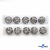119-01 Кнопки пришивные декоративные металл 21 мм, цв.-никель - купить в Петрозаводске. Цена: 21.54 руб.