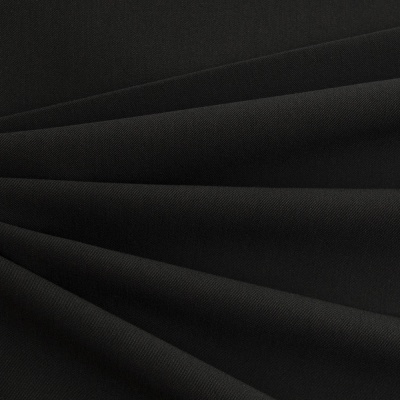 Костюмная ткань с вискозой "Меган", 210 гр/м2, шир.150см, цвет чёрный - купить в Петрозаводске. Цена 378.55 руб.
