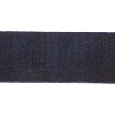 Лента бархатная нейлон, шир.25 мм, (упак. 45,7м), цв.180-т.синий - купить в Петрозаводске. Цена: 800.84 руб.