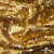 Трикотажное полотно, Сетка с пайетками,188 гр/м2, шир.140 см, цв.-тем.золото (#51) - купить в Петрозаводске. Цена 505.15 руб.