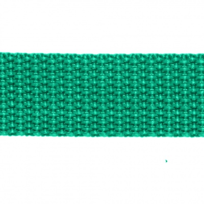 Стропа текстильная, шир. 25 мм (в нам. 50+/-1 ярд), цвет яр.зелёный - купить в Петрозаводске. Цена: 397.52 руб.