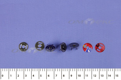 Кнопки магнитные МКМ-02, диам. 18 мм, чёрный никель - купить в Петрозаводске. Цена: 14.49 руб.