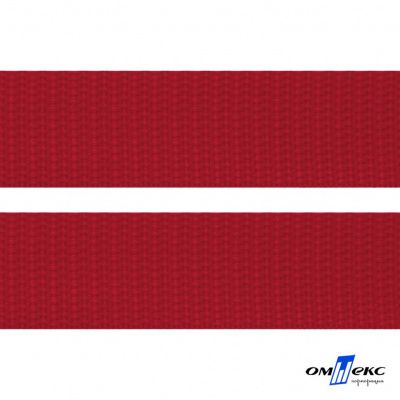 Красный - цв.171- Текстильная лента-стропа 550 гр/м2 ,100% пэ шир.50 мм (боб.50+/-1 м) - купить в Петрозаводске. Цена: 797.67 руб.