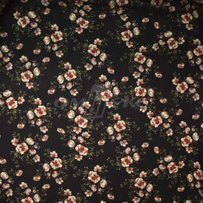 Плательная ткань "Фламенко" 3.1, 80 гр/м2, шир.150 см, принт растительный - купить в Петрозаводске. Цена 239.03 руб.