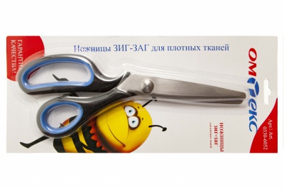 Ножницы арт.0330-6052 "ЗИГ-ЗАГ" 5 мм, для плотных тканей , 9"/ 229 мм - купить в Петрозаводске. Цена: 733.08 руб.